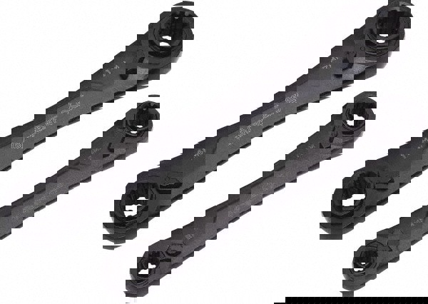 Ratcheting Box Wrench Set: 2 Pc, 1/2